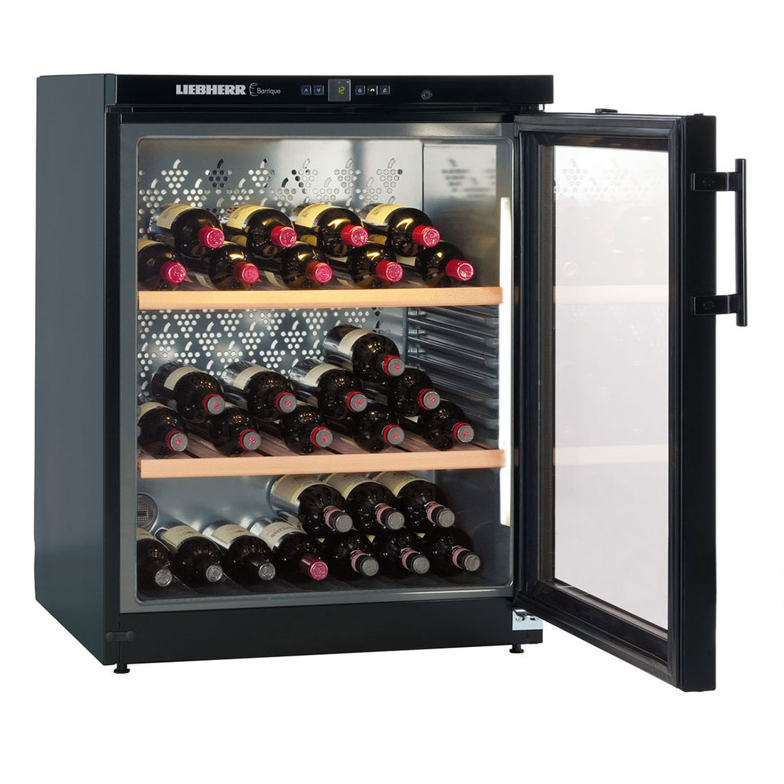 Liebherr-WKb-1712-Barrique-Wine-Storage-Cabinet---Front-Open