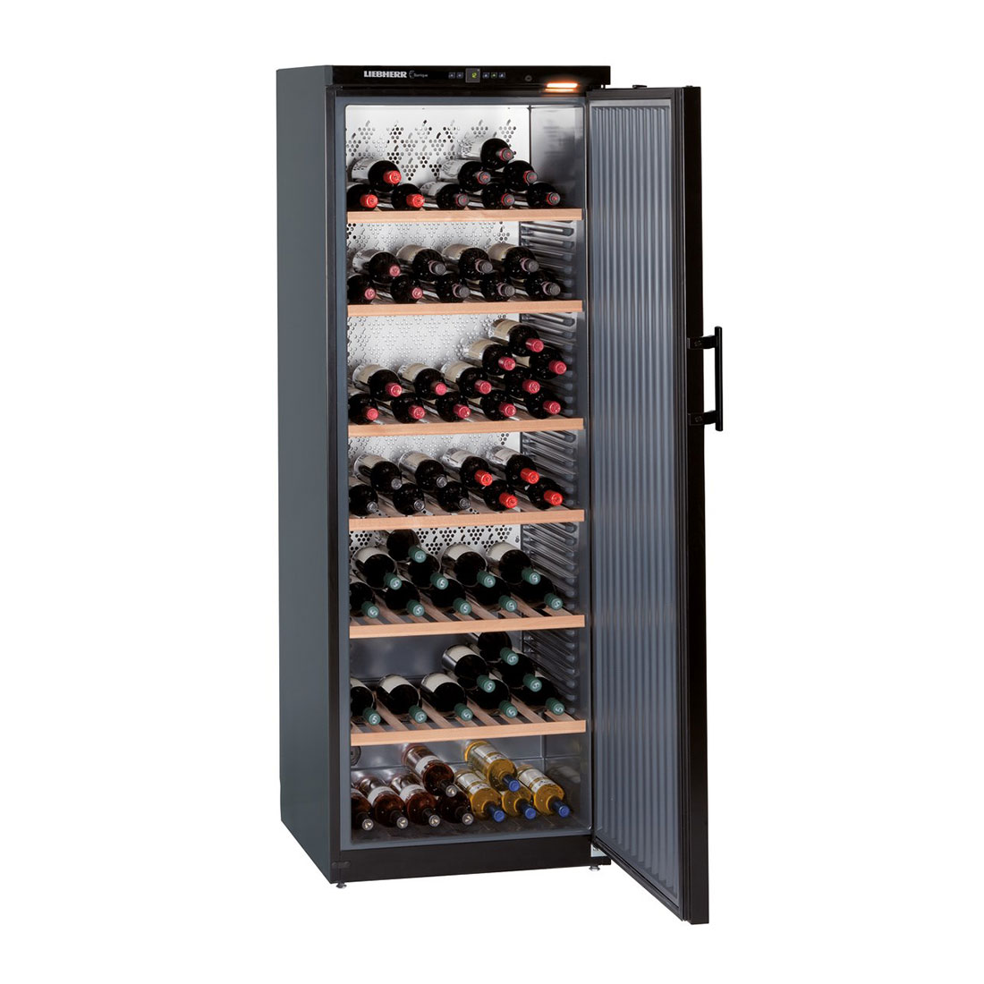 Liebherr-WKb-4611-Barrique-Wine-Storage-Cabinet-Front-Open