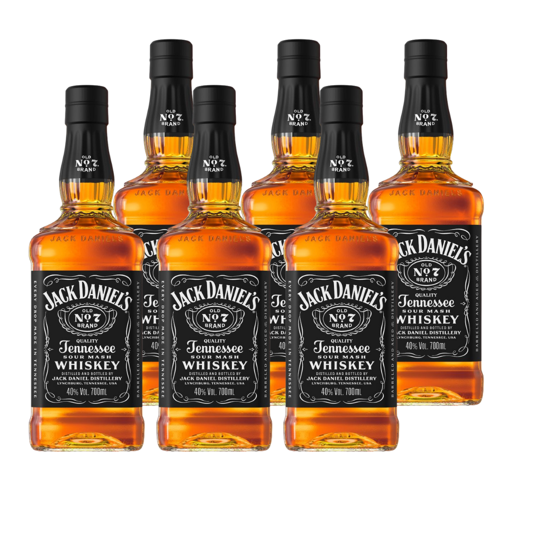 [Bundle of 6] Jack Daniel’s Old No. 7 Tennessee Whiskey